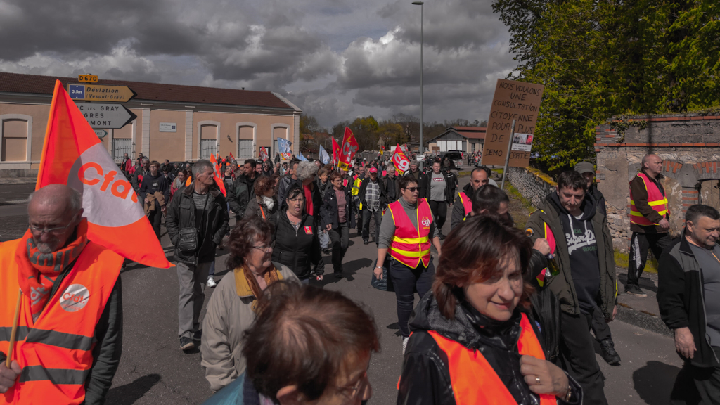 Manifestation à Gray